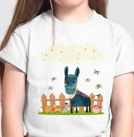 Camiseta Burrinho Feliz
