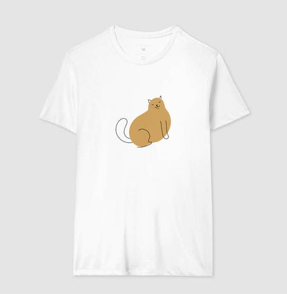 Camiseta Gato e traços
