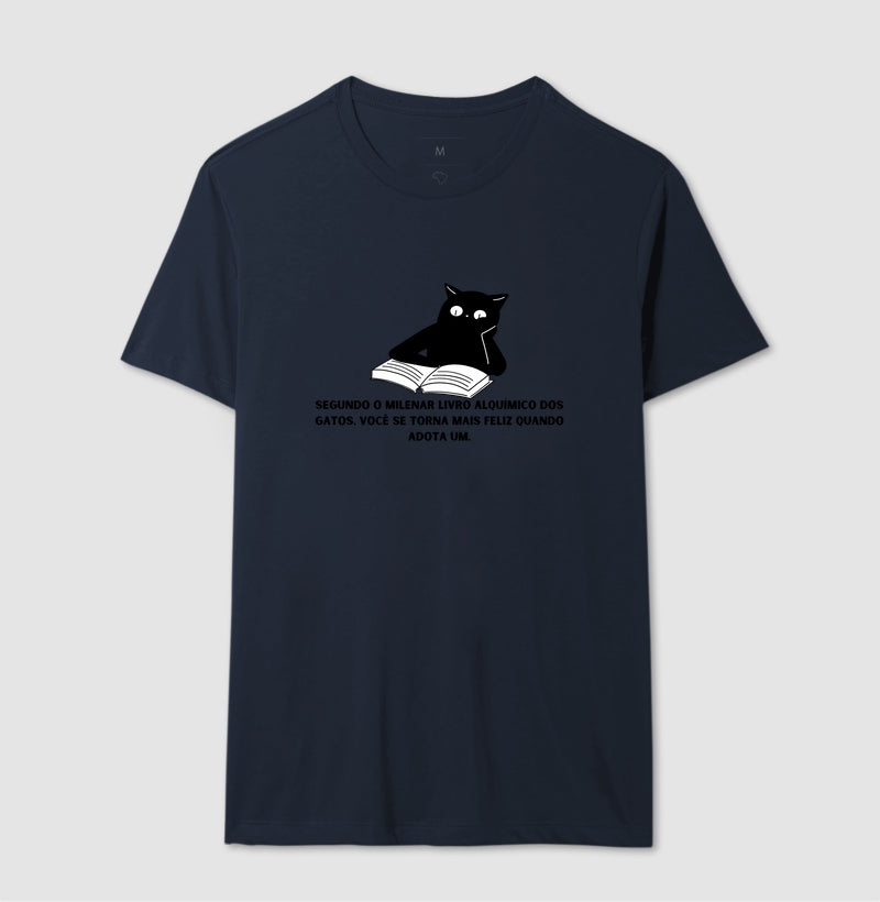 Camiseta O Livro Alquímico dos Gatos