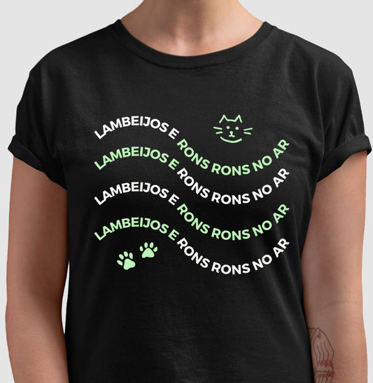 Camiseta Lambeijos e Rons Rons no Ar