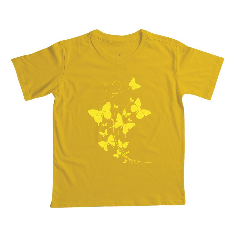 Camiseta Borboletas Amarelas