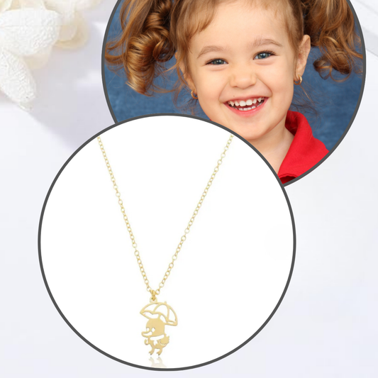 Colar Infantil Chove Chuva