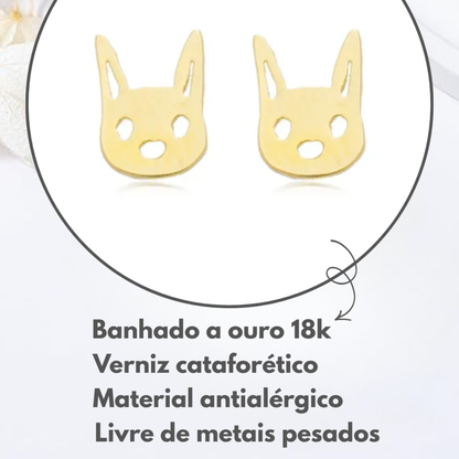 Brincos Infantis Carinha de Coelho