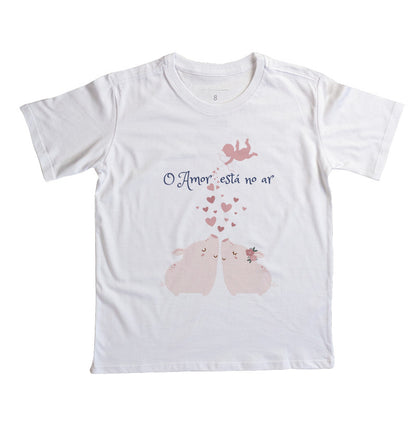 Camiseta O amor está no ar