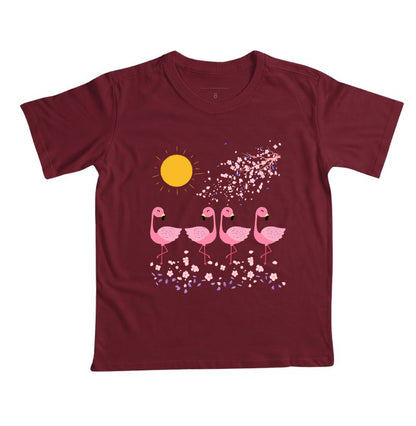 Camiseta Flamingos ao Sol