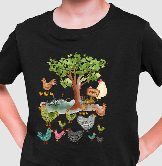 Camiseta Galinhas na Fazenda