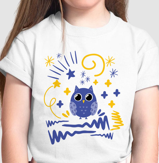 Camiseta Na vibração da corujinha