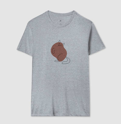 Camiseta Gato e traços