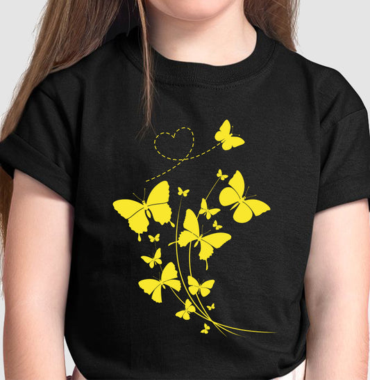 Camiseta Borboletas Amarelas