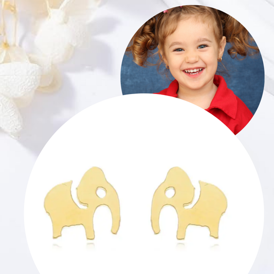 Brincos Infantis Elefantinhos Tranquilinhos