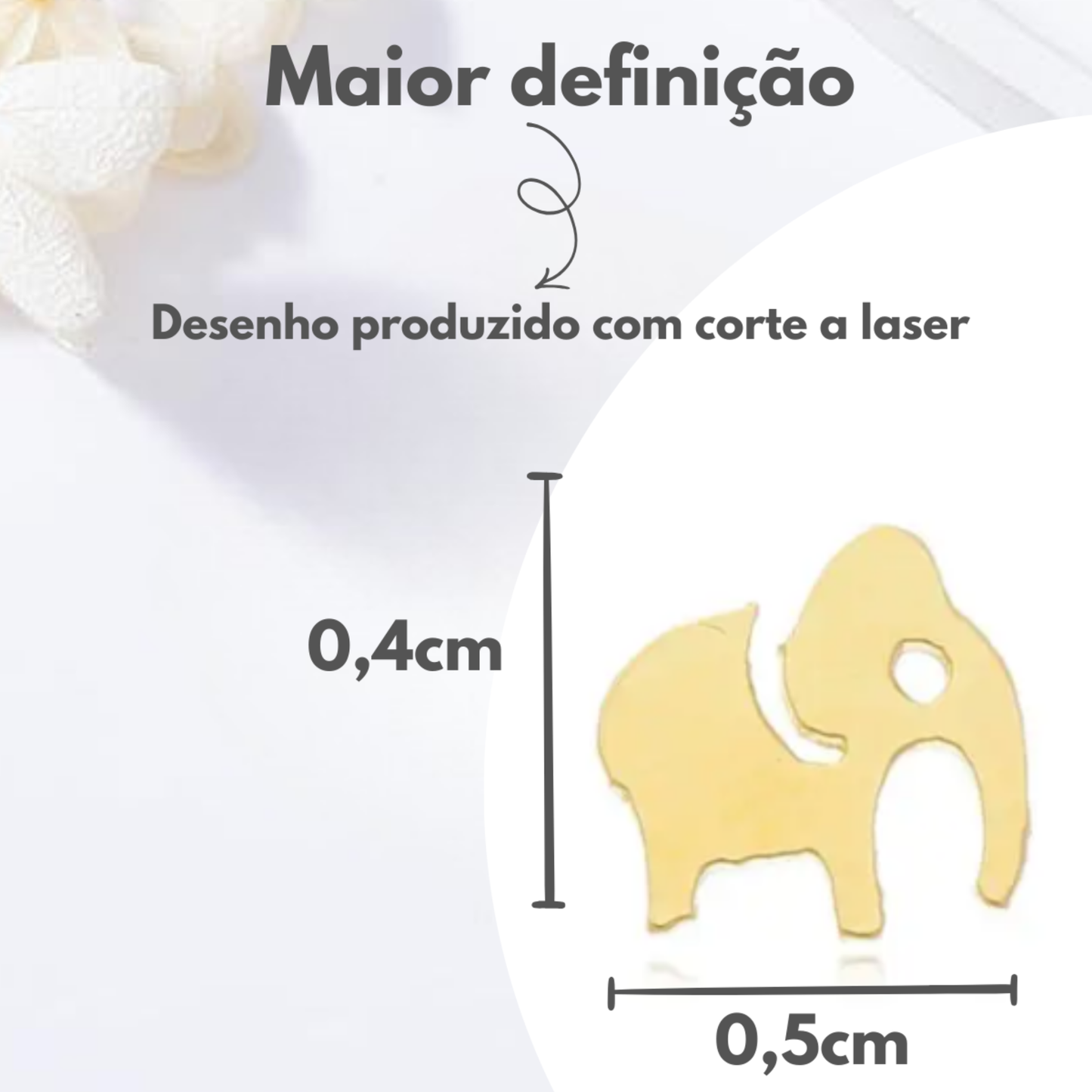 Brincos Infantis Elefantinhos Tranquilinhos