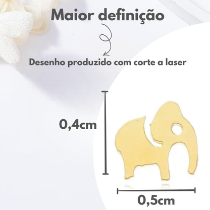 Brincos Infantis Elefantinhos Tranquilinhos