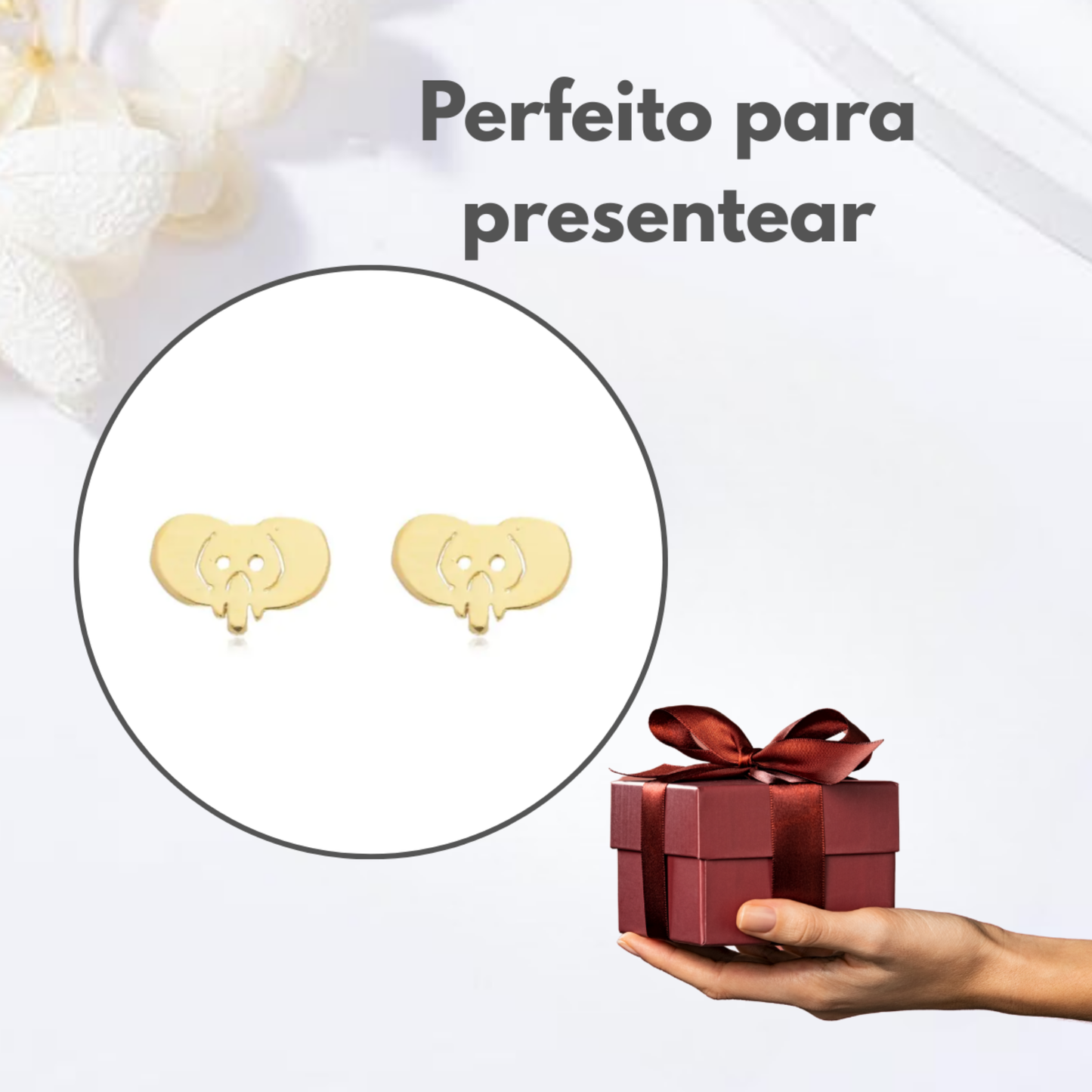 Brincos Infantis Elefantinhos