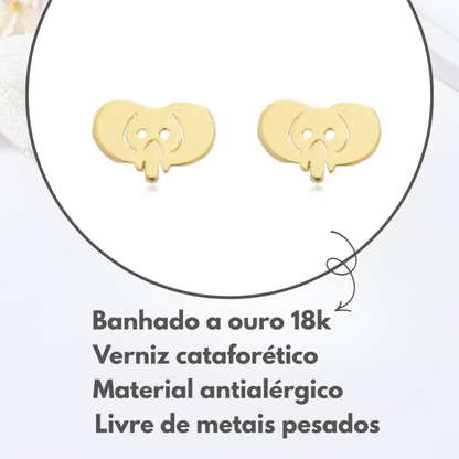 Brincos Infantis Elefantinhos