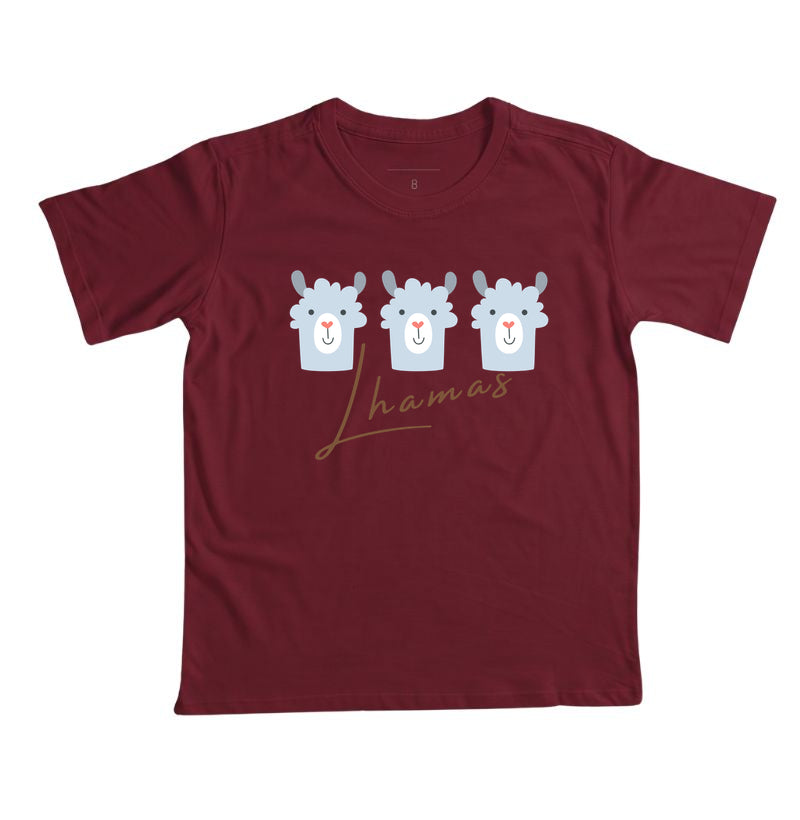 Camiseta Lhamas Azuis
