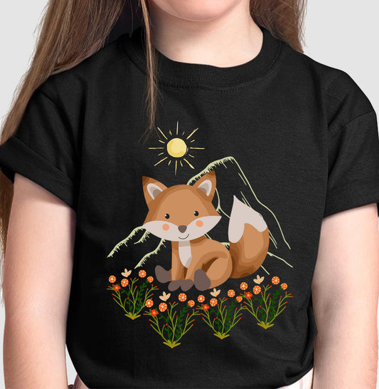 Camiseta Raposa entre flores