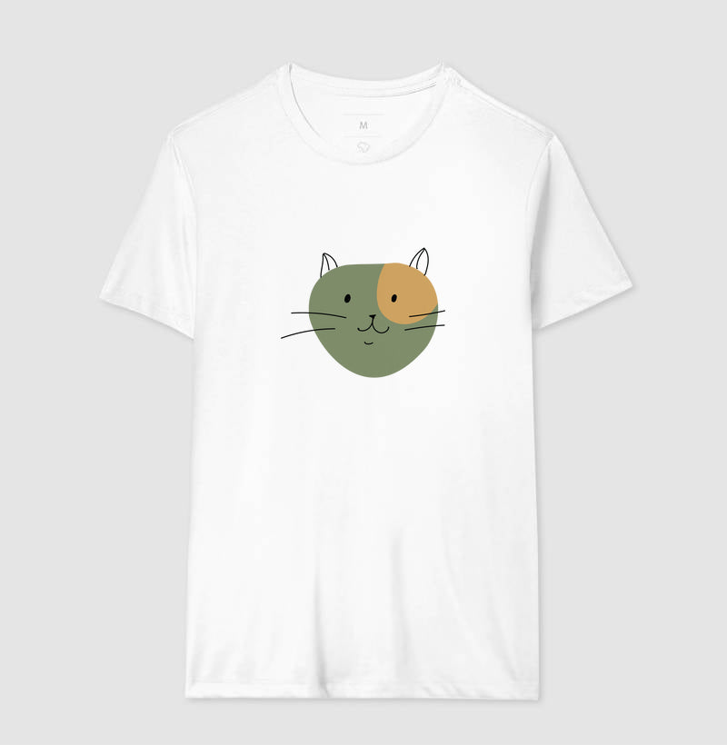 Camiseta Gato e Traços