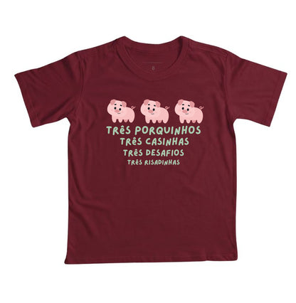 Camiseta Os Três Porquinhos