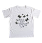 Camiseta Borboletas azuis e amarelas