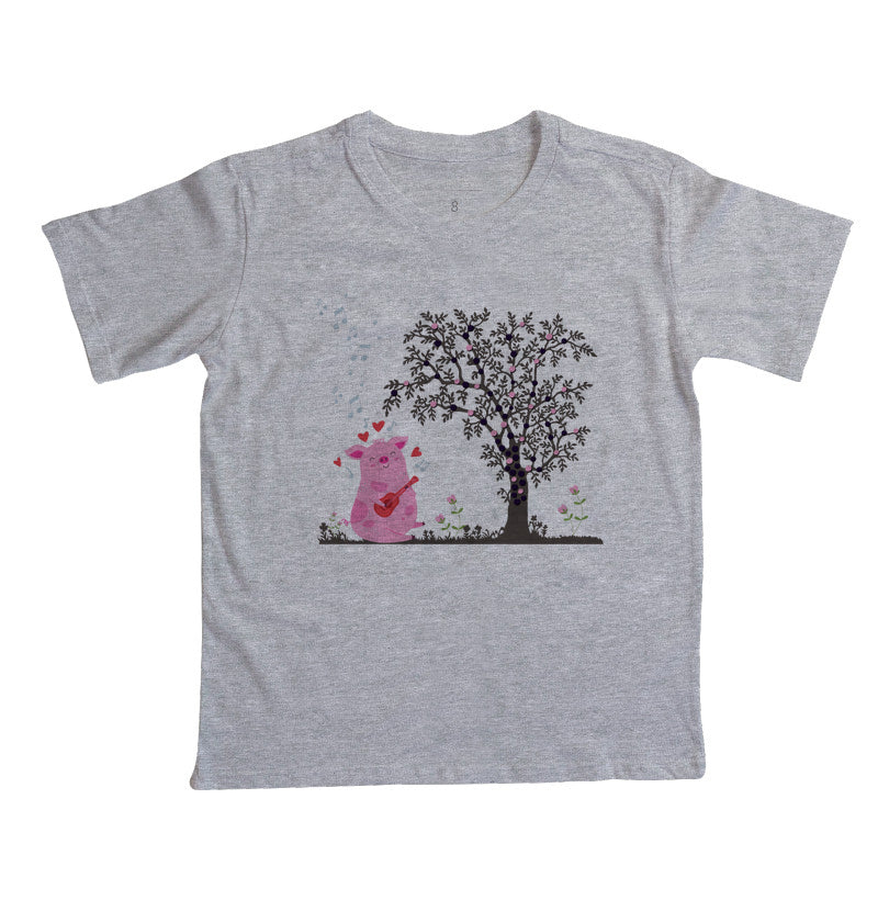 Camiseta Porquinho cantante
