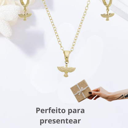 Conjunto de Colar e Brincos Adulto Espírito Santo