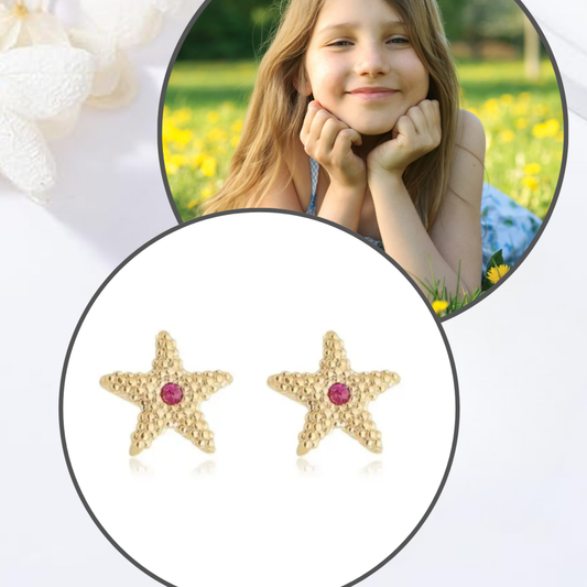 Brincos Infantis Estrelinha do Mar