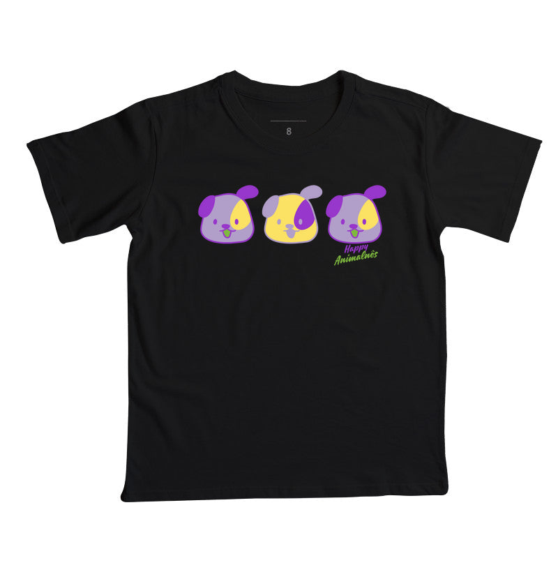 Camiseta Carinhas de cachorro
