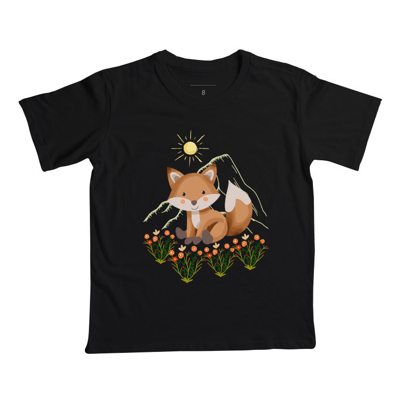 Camiseta Raposa entre flores