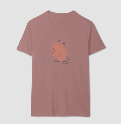 Camiseta Gato e traços