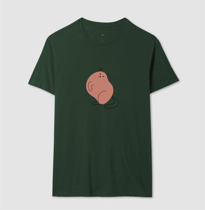 Camiseta Gato e traços