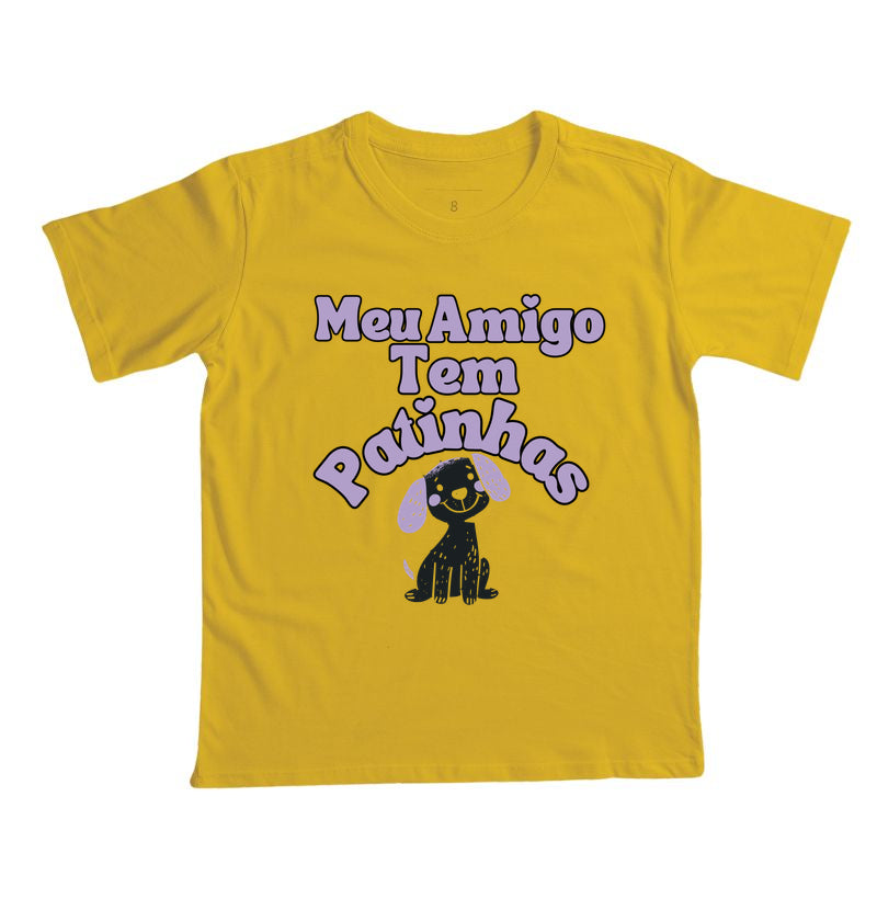 Camiseta Meu Amigo Tem Patinhas