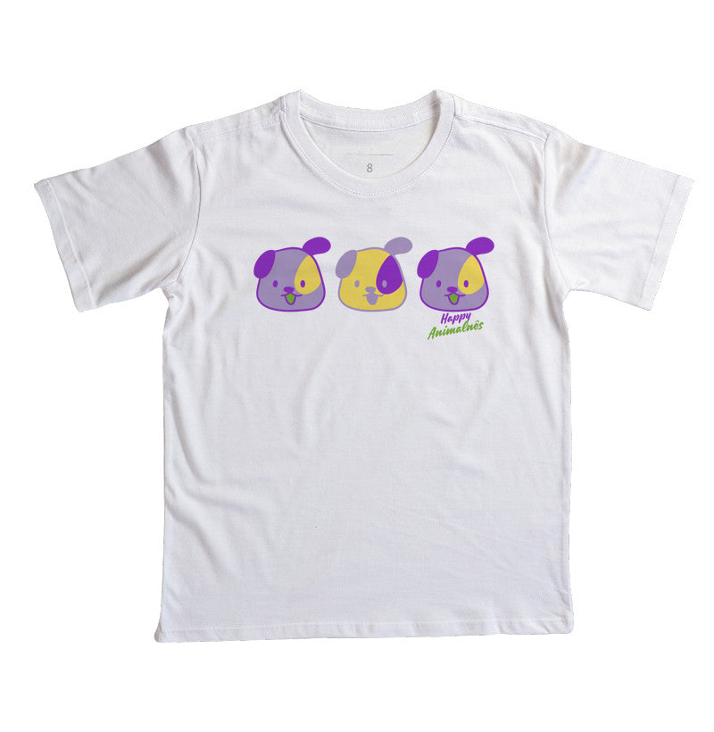 Camiseta Carinhas de cachorro
