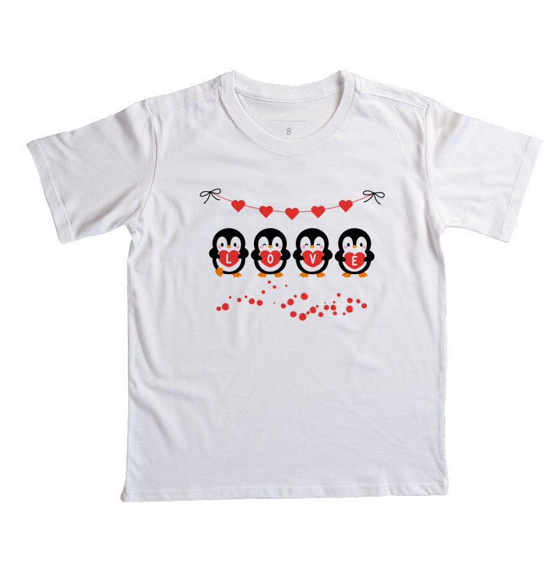 Camiseta Pinguins amorosos