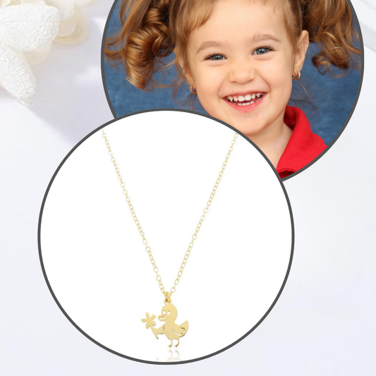 Colar Infantil Uma Linda Flor para Você