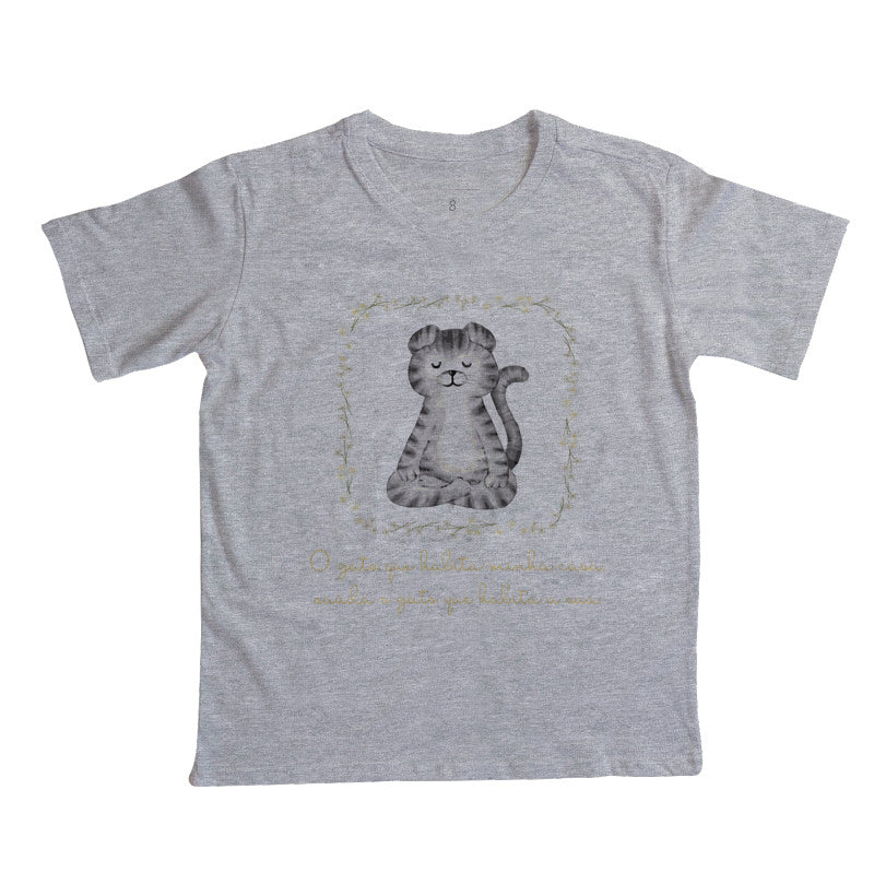Camiseta Gato Namastê