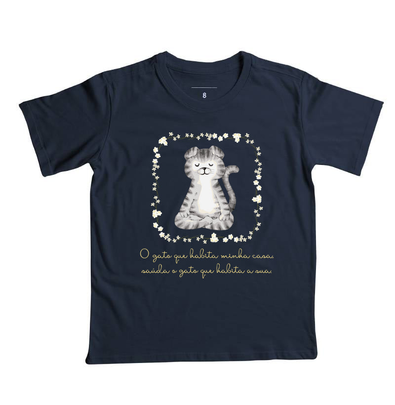 Camiseta Gato Namastê