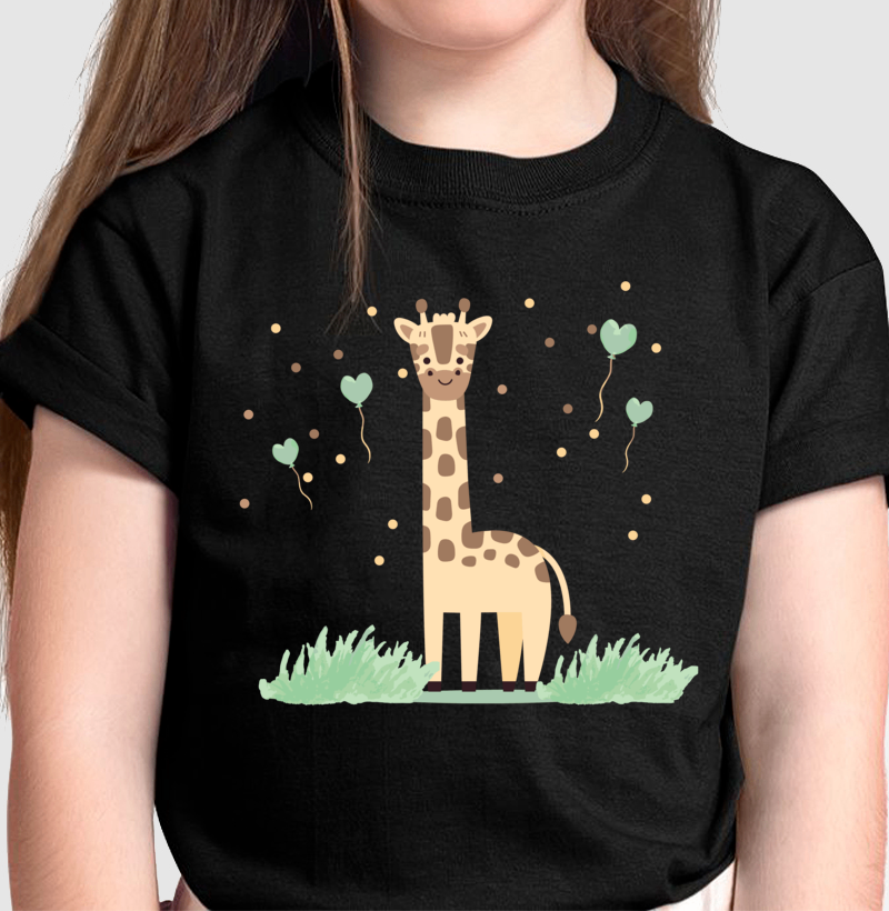 Camiseta Girafa Divertida