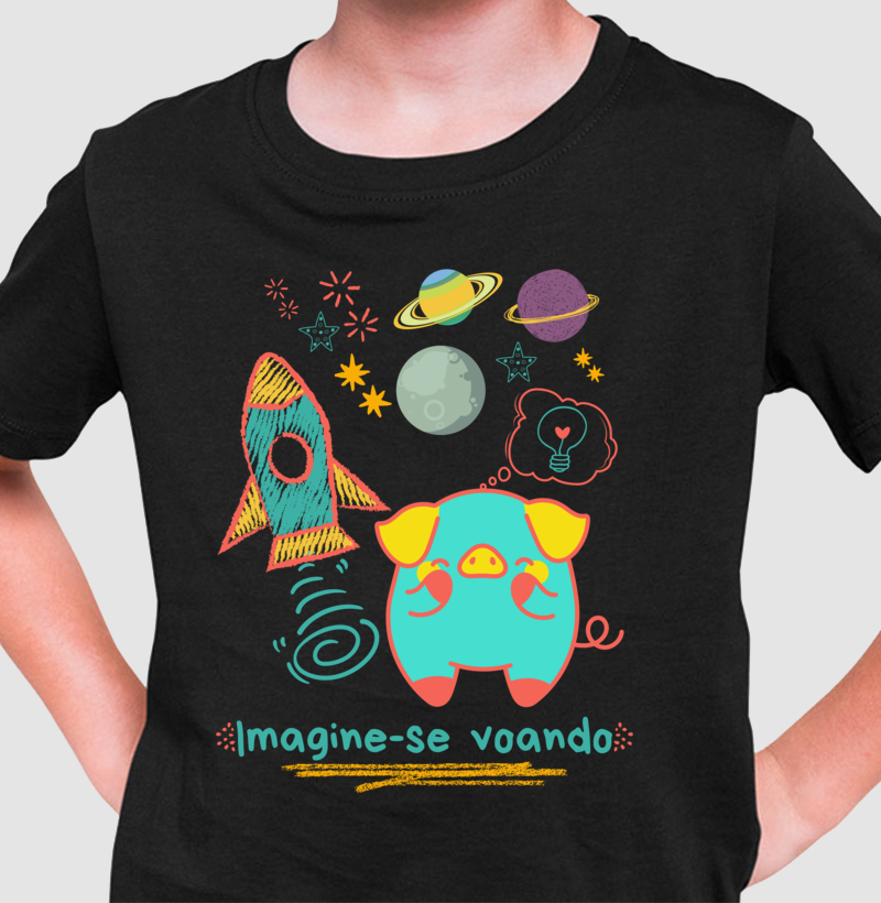 Camiseta Imagine-se Voando
