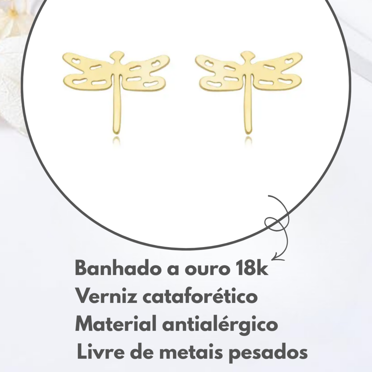 Brincos Libélulas