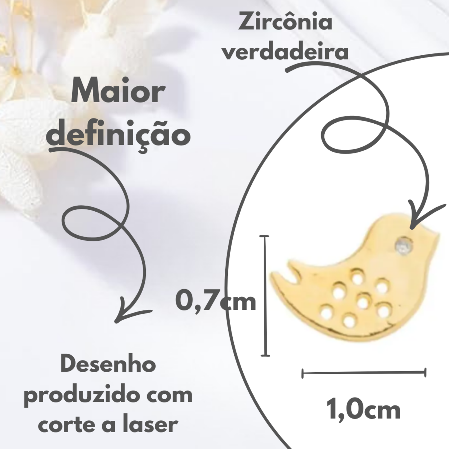 Brincos Infantis Pássaro