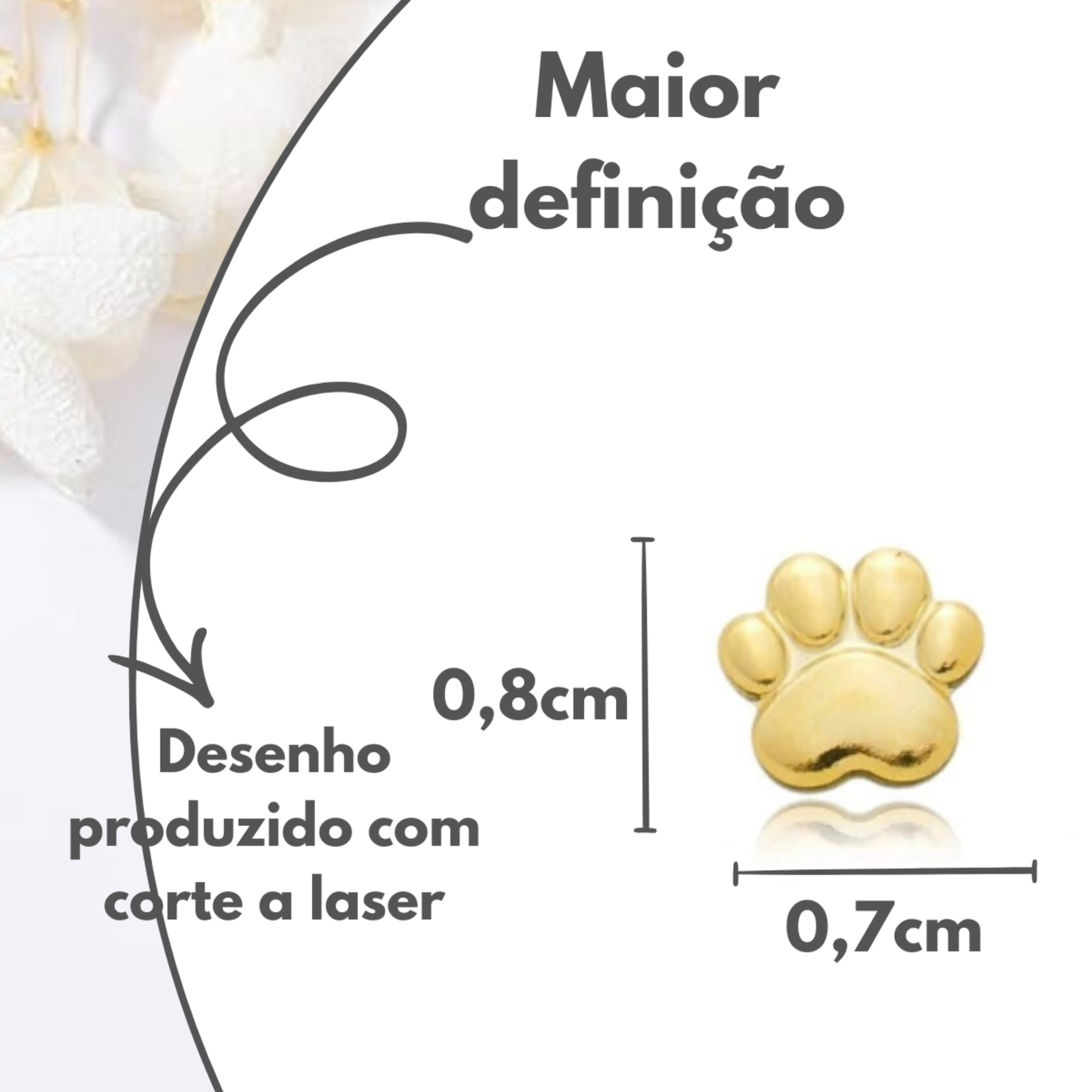 Brincos Infantis Patinhas